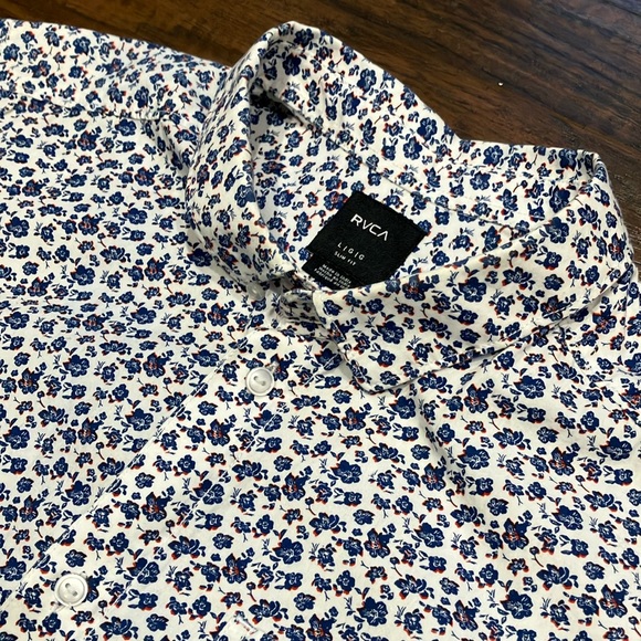 RVCA men’s button up shirtsleeve shirt - Picture 2 of 6